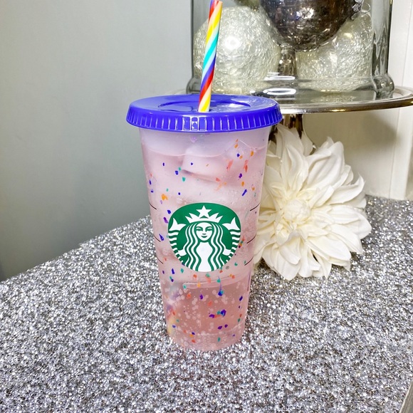 Starbucks Color Changing Confetti Cup Rainbow - Picture 2 of 6